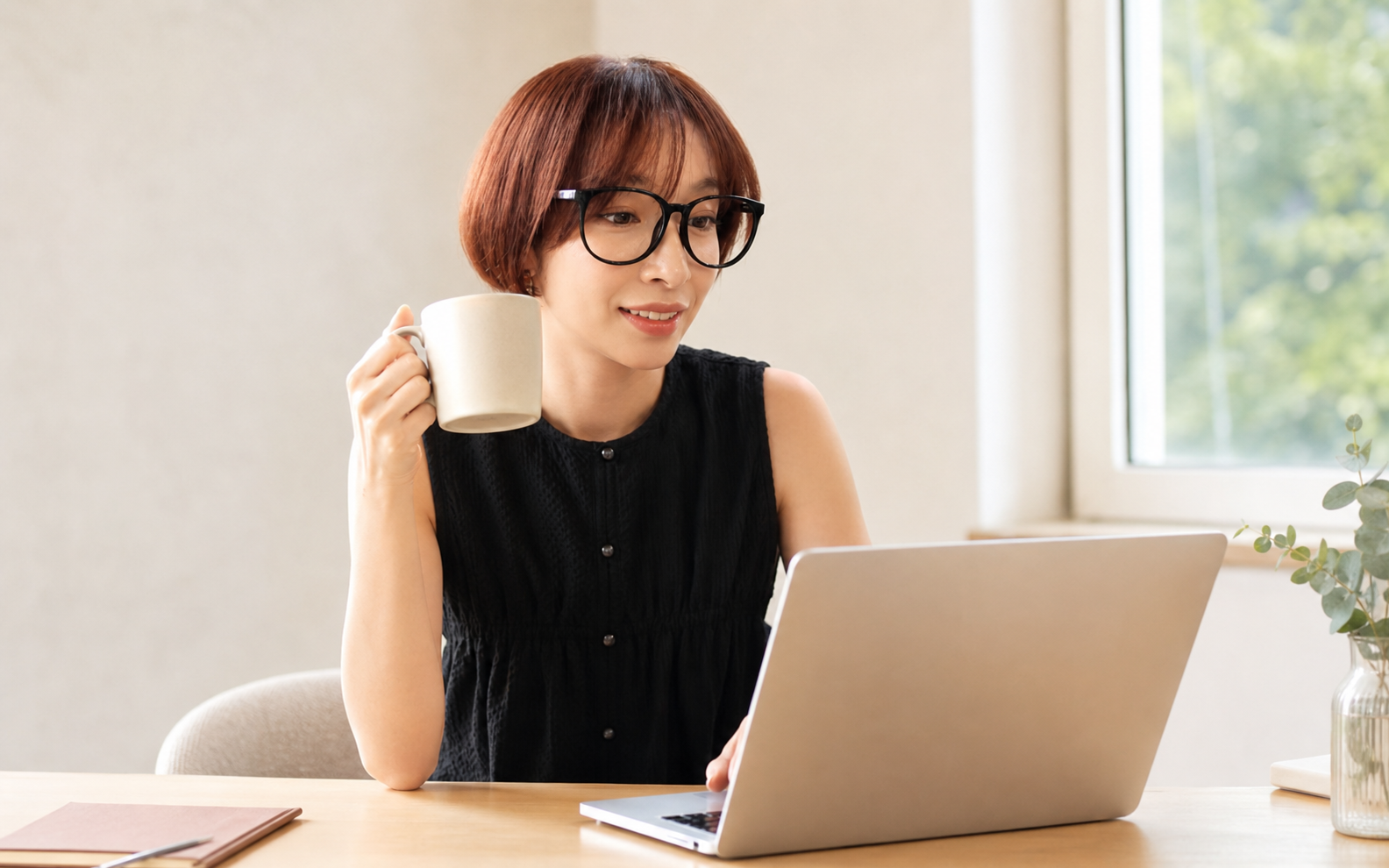 前向きに仕事に向かうイメージ